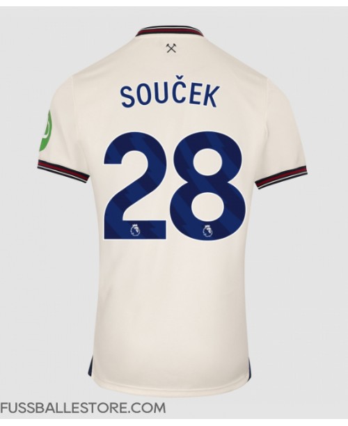 Günstige West Ham United Tomas Soucek #28 Auswärtstrikot 2025-26 Kurzarm Günstige West Ham United Tomas Soucek #28 Auswärtstrikot 2025-26 Kurzarm